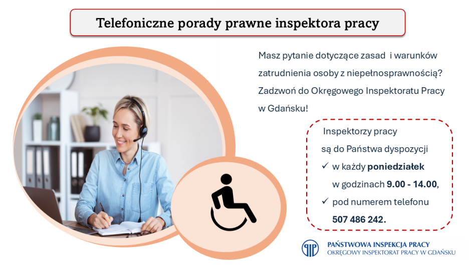 Zatrudnianie osób z niepełnosprawnościami - zapraszamy na telefoniczne porady prawne