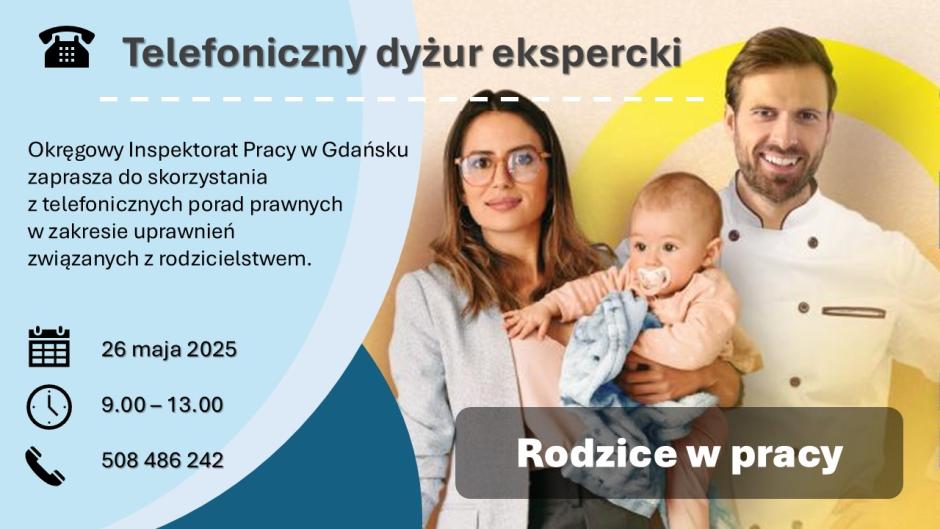 Dyżur telefoniczny w ramach kampanii informacyjnej „Rodzice w pracy”
