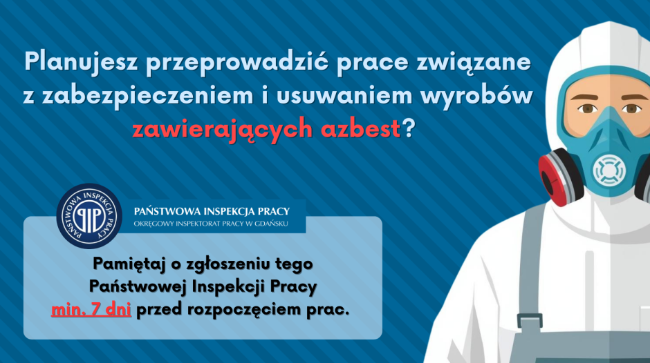 Zgłoszenie zamiaru przeprowadzania prac związanych z zabezpieczaniem i usuwaniem wyrobów zawierających azbest 